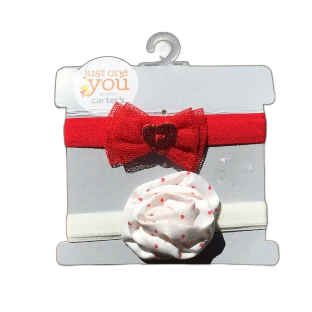 Red and White Baby headbands